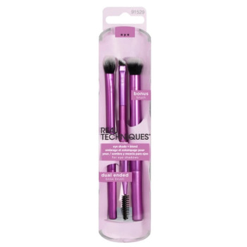 Σετ πινέλων μακιγιάζ Real Techniques Eye Shade + Blend + Dual Ended Brow